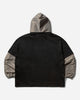 Umbro Cut Up Masked Hoodie Washed Black Beige Sweatshirts Hoodies UBMW0365JY106 BLK0047