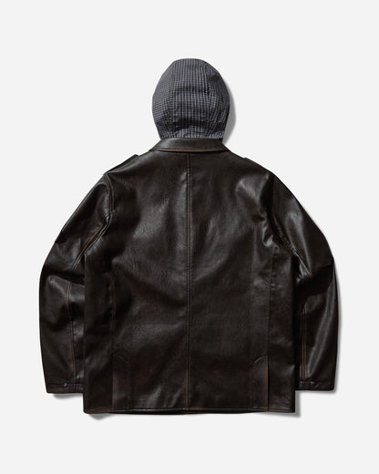 Umbro Eco Leather Service Jacket Burnt Brown Coats and Jackets Jackets UBMW0474FA304 BRW0069