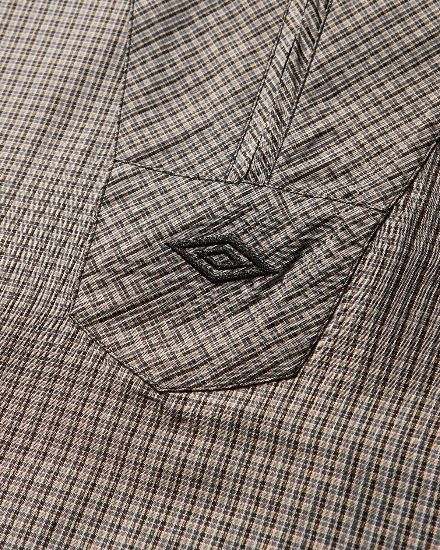 Umbro Masked Check Anorak Beige Black Coats and Jackets Jackets UBMW0397FA246 BEG0024