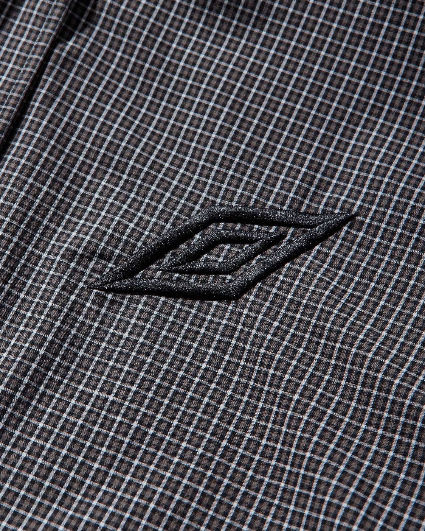 Umbro Gingham Masked Shirt Coffee Brown White Black Shirts Longsleeve Shirt UBMW0476FA306 BRW0038