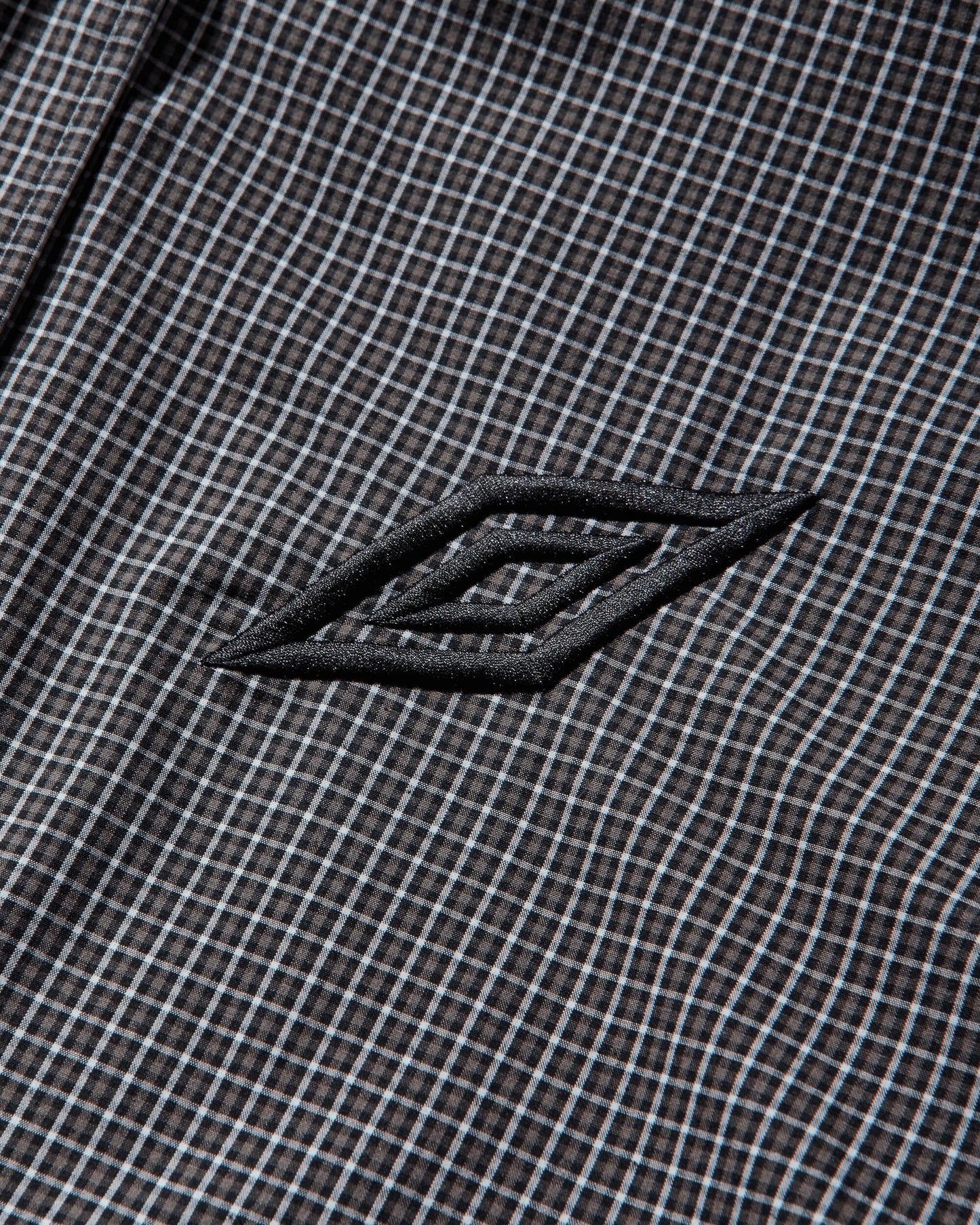 Umbro Gingham Masked Shirt Coffee Brown White Black Shirts Longsleeve Shirt UBMW0476FA306 BRW0038