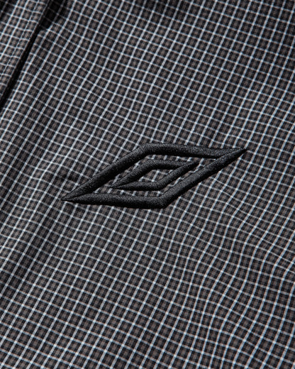 Umbro Gingham Masked Shirt Coffee Brown White Black Shirts Longsleeve Shirt UBMW0476FA306 BRW0038