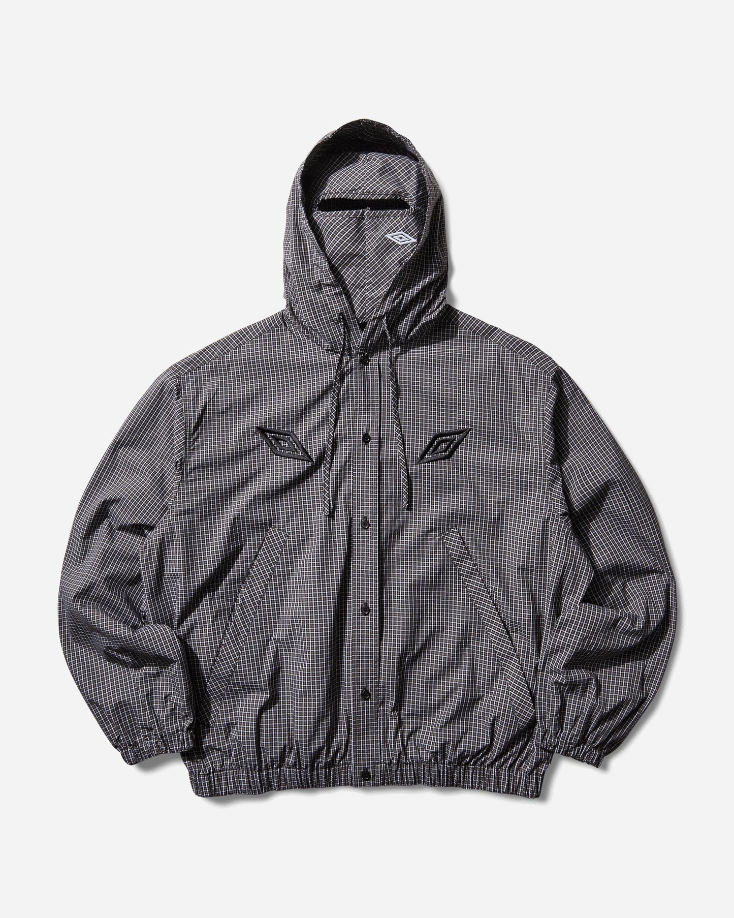 Umbro Gingham Masked Shirt Coffee Brown White Black Shirts Longsleeve Shirt UBMW0476FA306 BRW0038