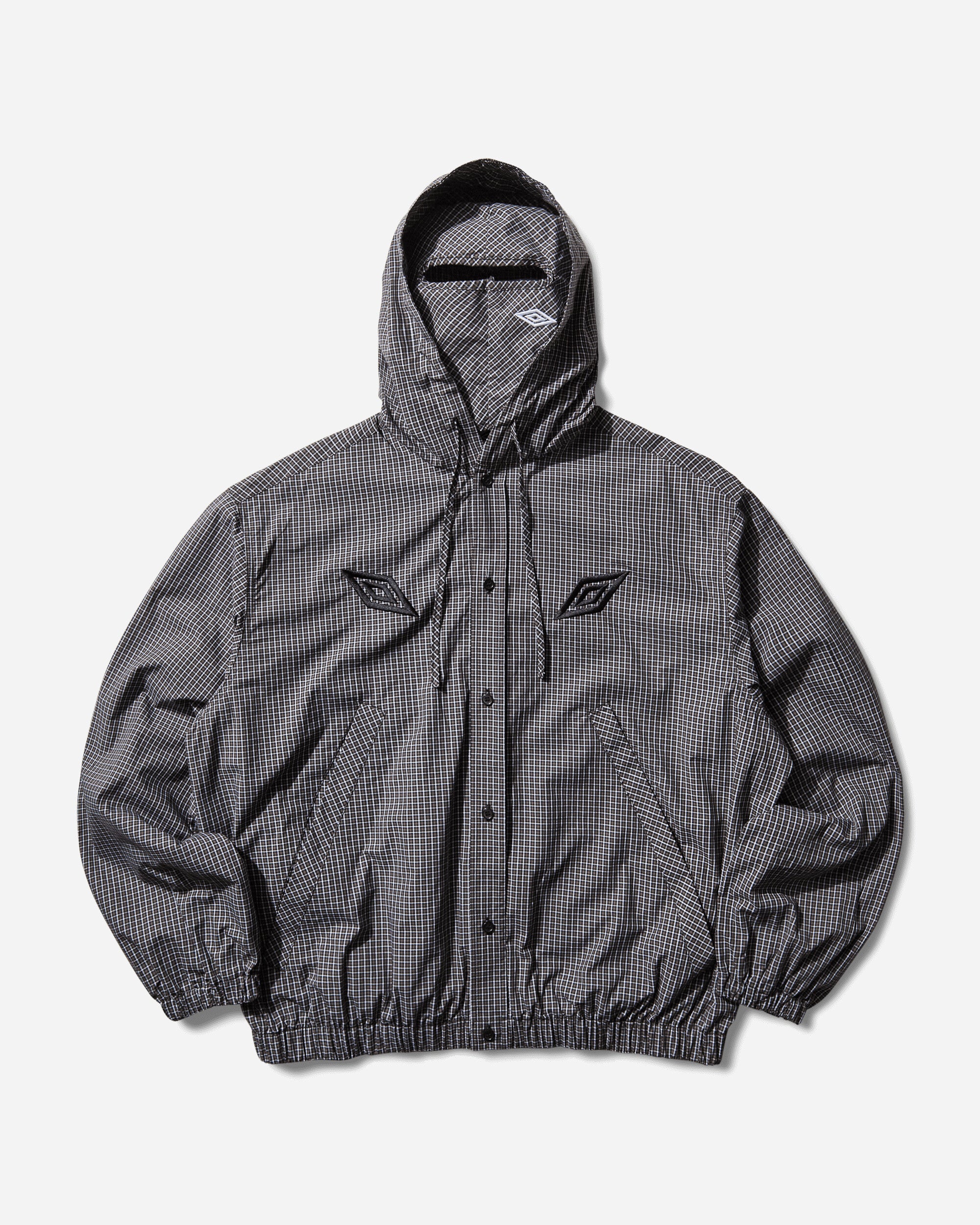 Umbro Gingham Masked Shirt Coffee Brown White Black Shirts Longsleeve Shirt UBMW0476FA306 BRW0038