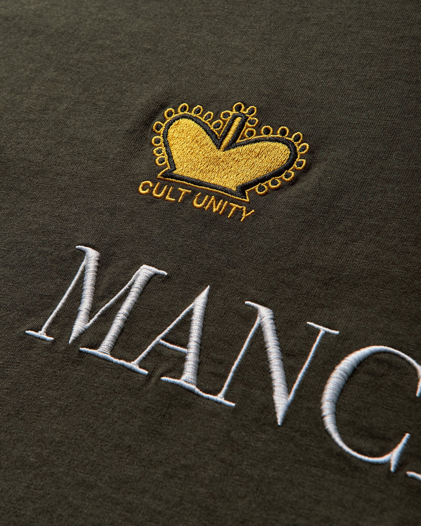 Umbro Manc T Shirt Dark Olive T-Shirts Top UBMW0397JY121 GRN0010