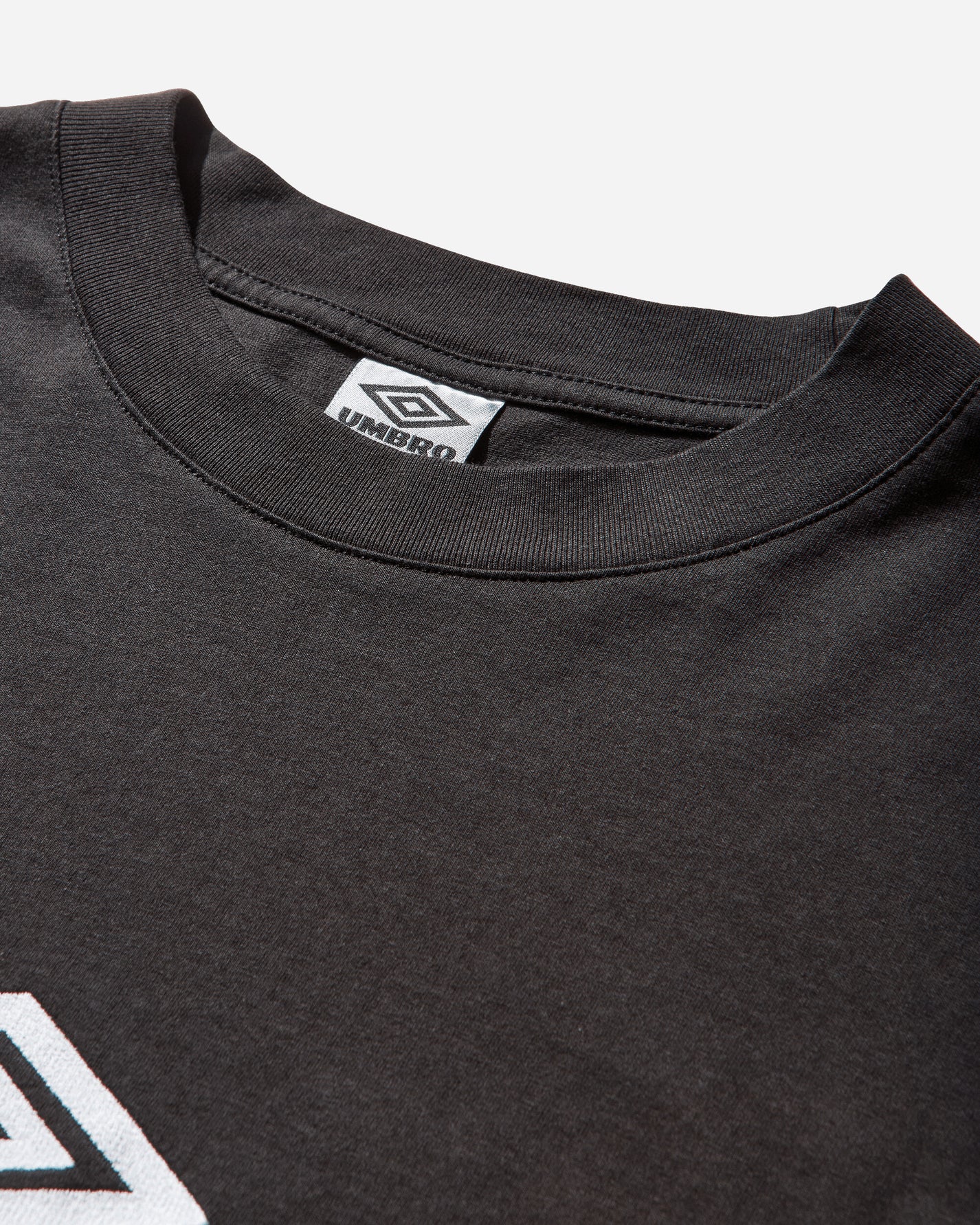 Umbro Og Logo Ls Shirt Washed Black White T-Shirts Top UBMW0237JY54 BLK0052