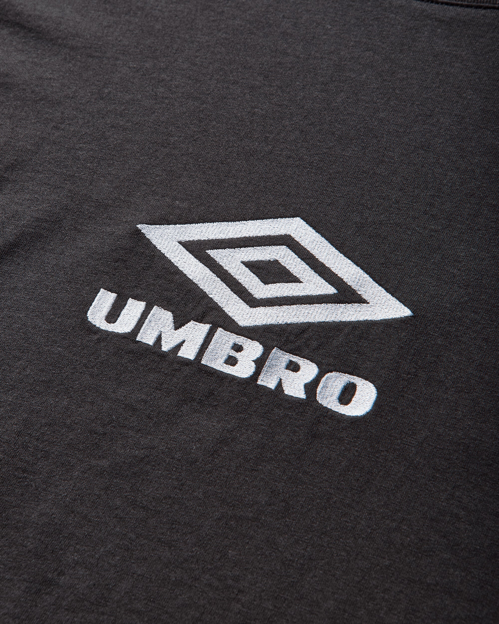Umbro Og Logo Ls Shirt Washed Black White T-Shirts Top UBMW0237JY54 BLK0052