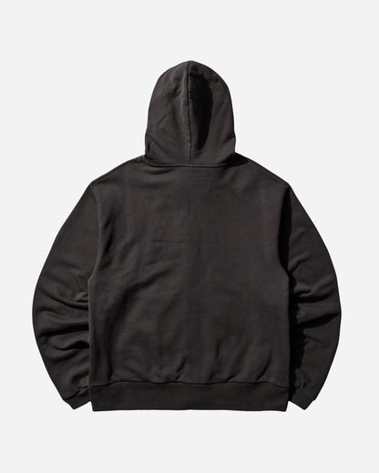 Umbro Compact Masked Zip Hoodie Washed Black Sweatshirts Zip-Ups UBMW0410FA255 BLK0020