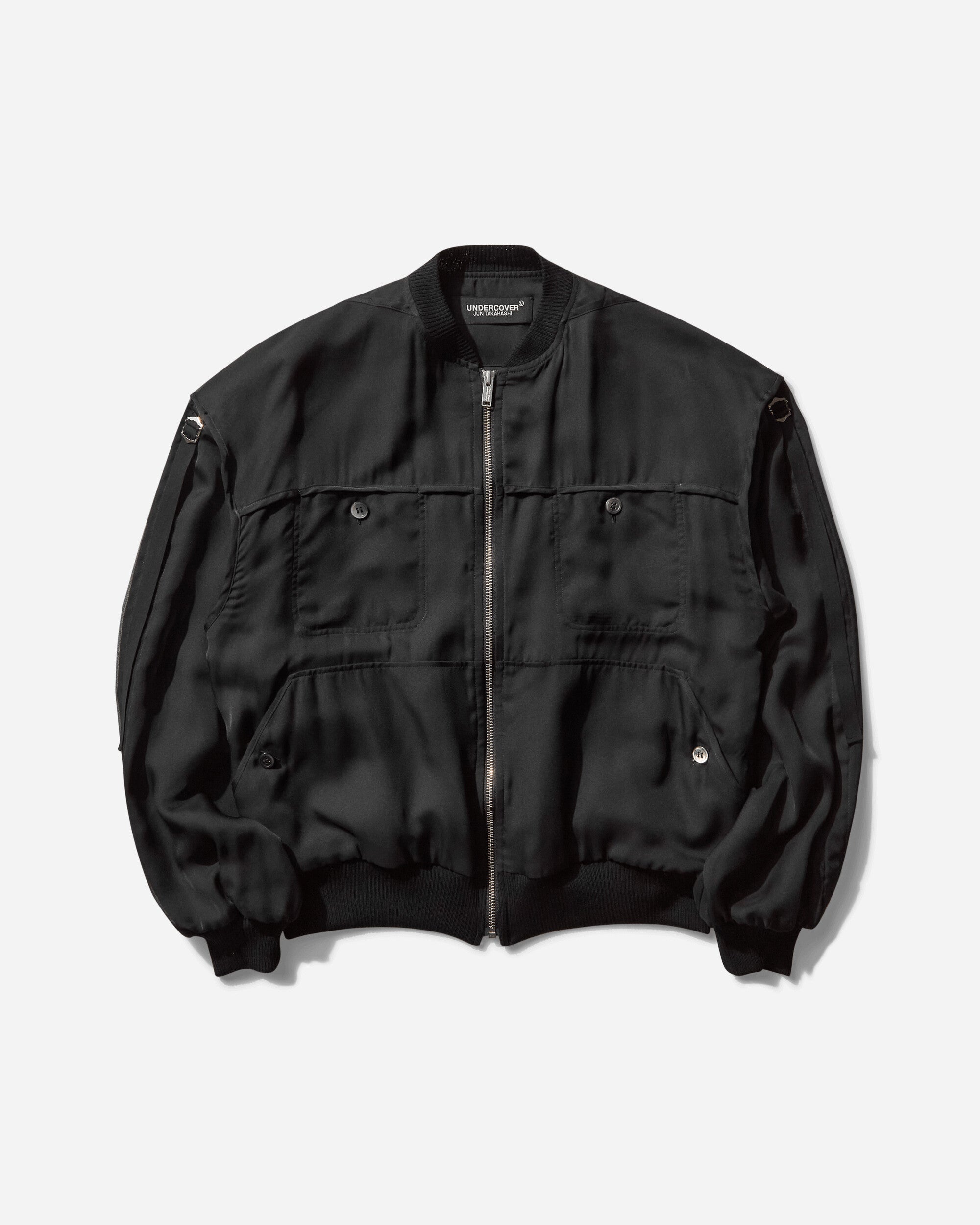Undercover Wmns Bomber Blouson Black Coats and Jackets Bomber Jackets UC1E1202-2 BLACK
