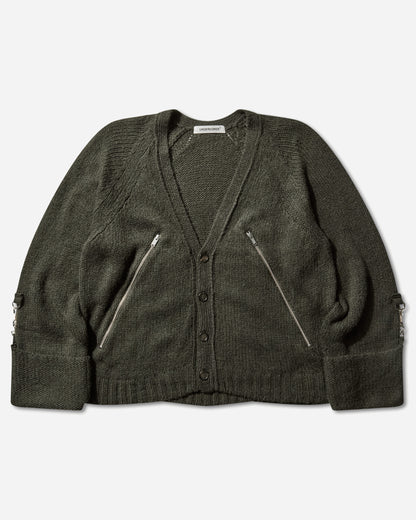 Undercover Wmns Knit Moss Green Knitwears Cardigans UP2E1905 3