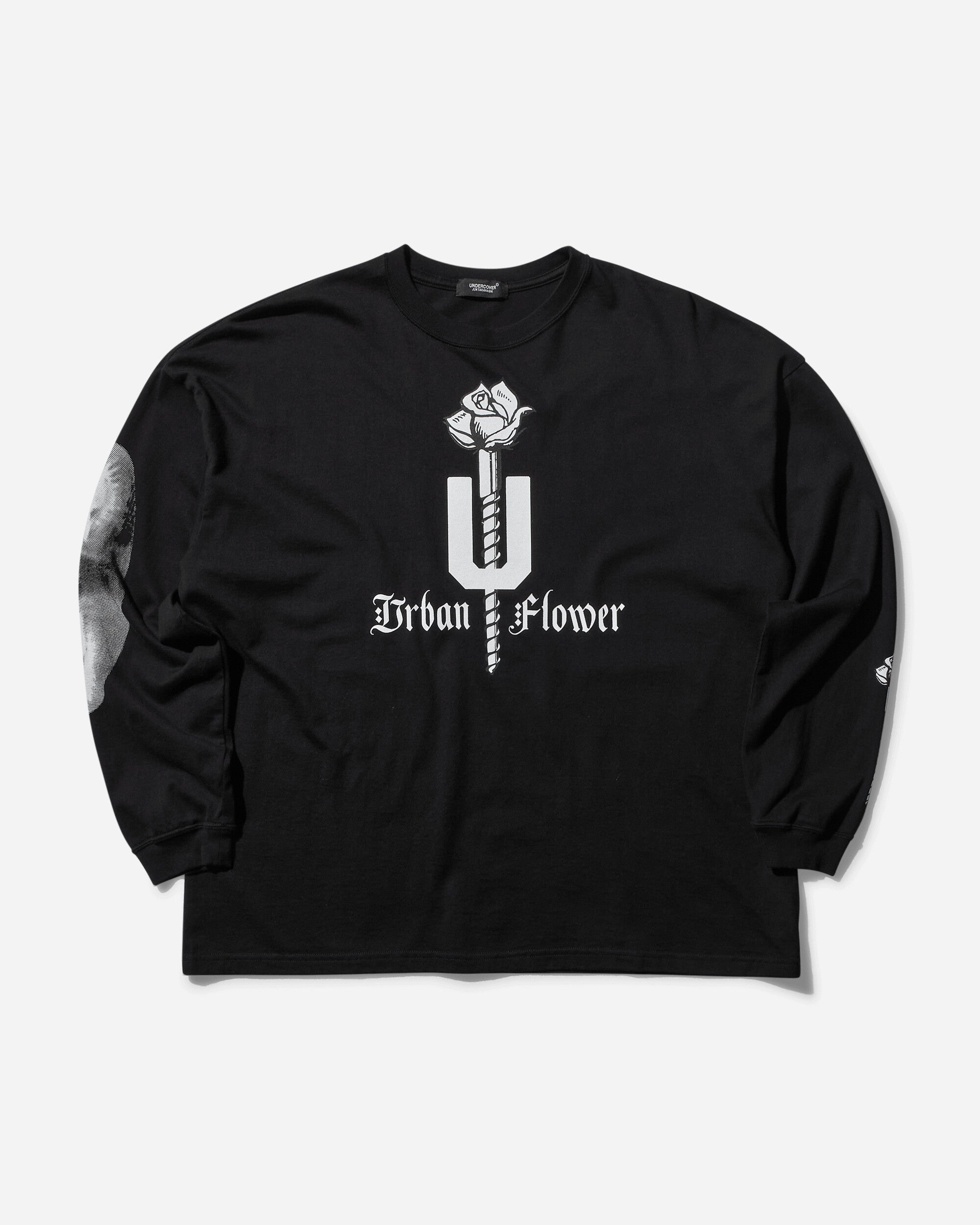 Undercover Wmns C/S Black Sweatshirts Crewneck UC2D1892-2 BLACK