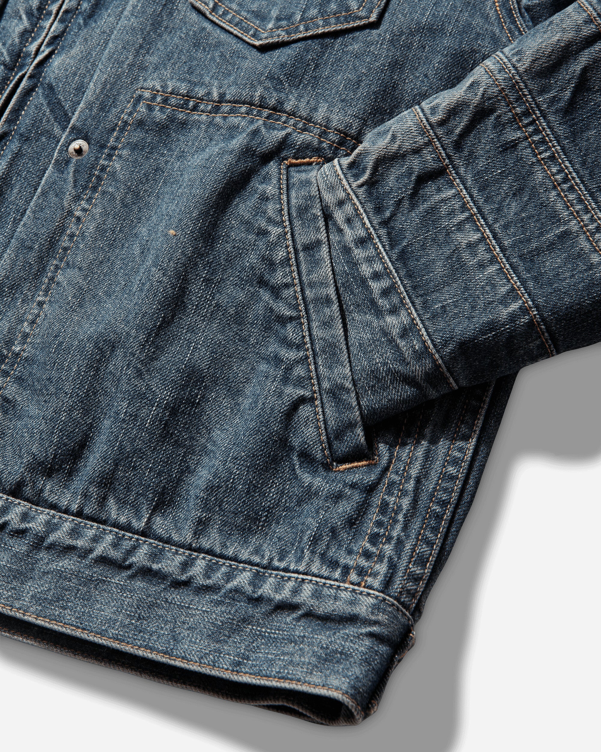 Undercover Blouson Indigo Coats and Jackets Denim Jackets UP1F1202 INDIGO