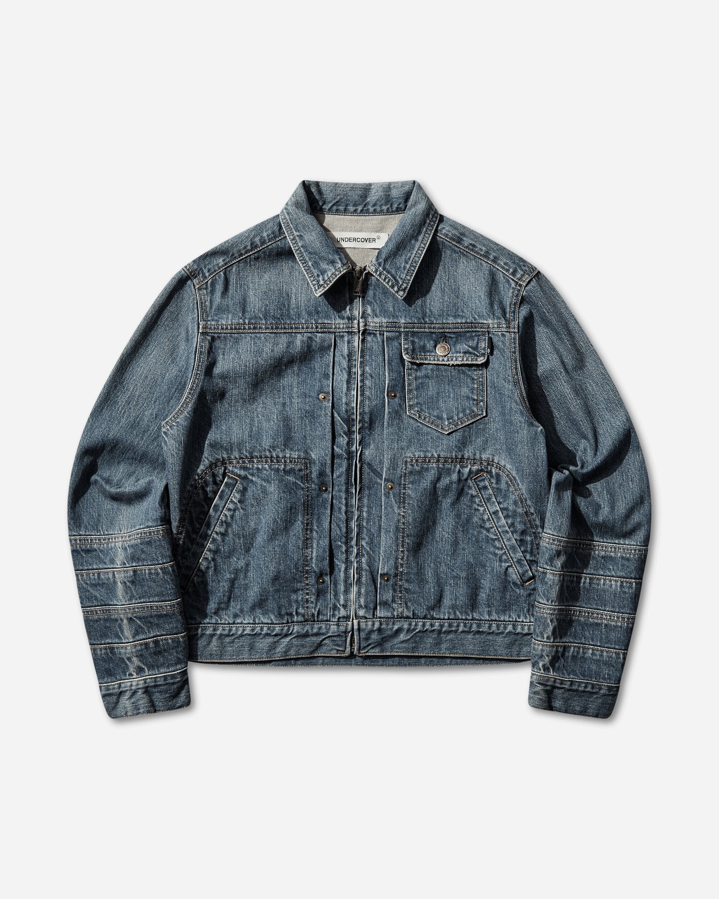 Undercover Blouson Indigo Coats and Jackets Denim Jackets UP1F1202 INDIGO