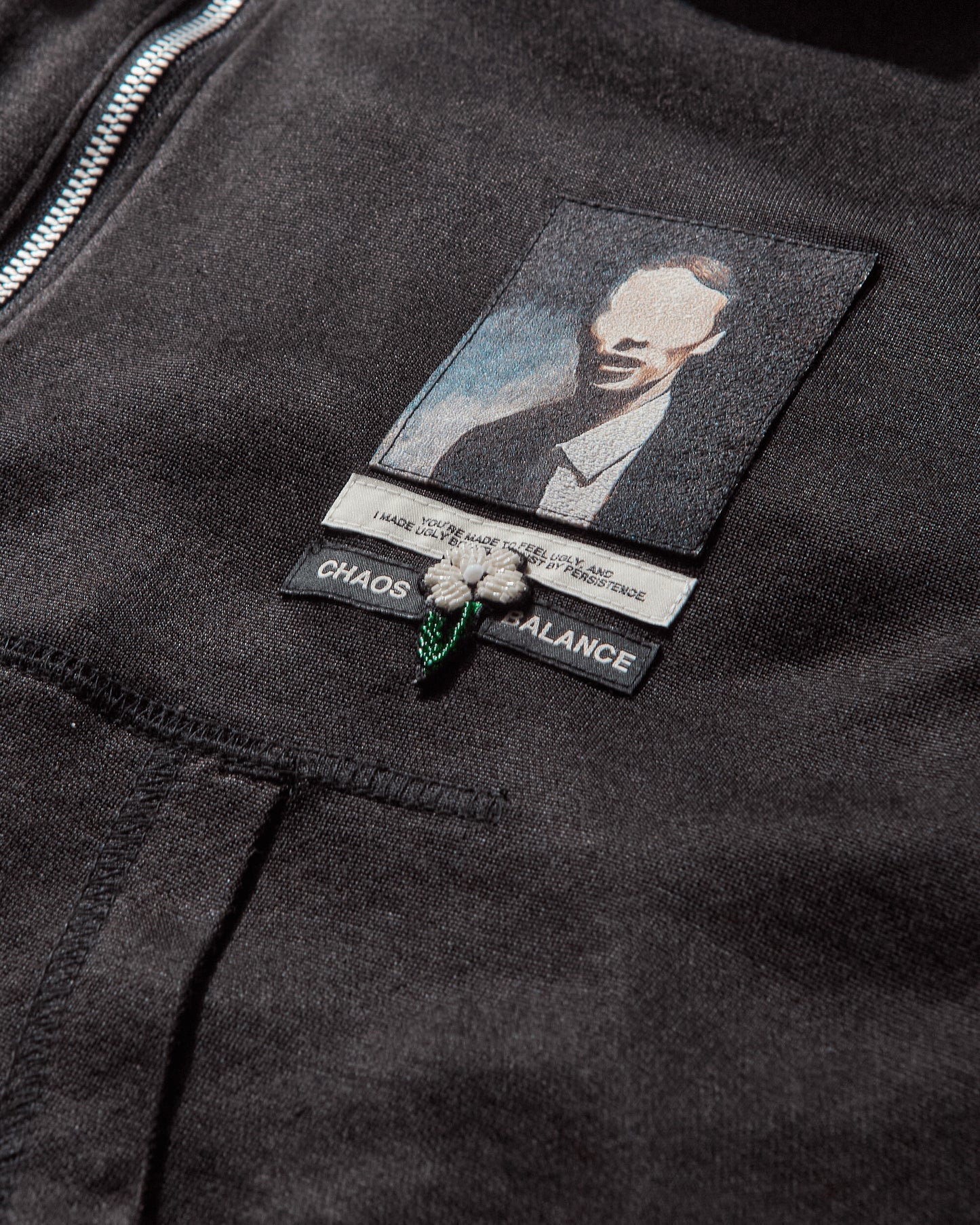 Undercover C/S Black Sweatshirts Hoodies UC1E4807 001