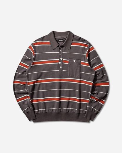 Undercover C S Gray Border T-Shirts Polo UC1F4804-2 GRAY BORDER