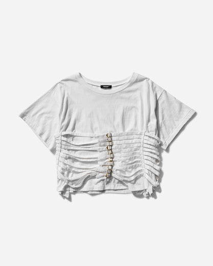 Undercover Wmns Pullover White T-Shirts Shortsleeve UC1E1808 WHITE