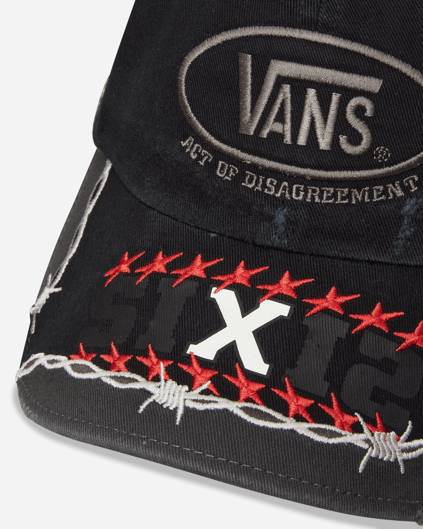 Vans Aod Barbed Wire Cap Washed Black Hats Caps VN000RRBEMQ1