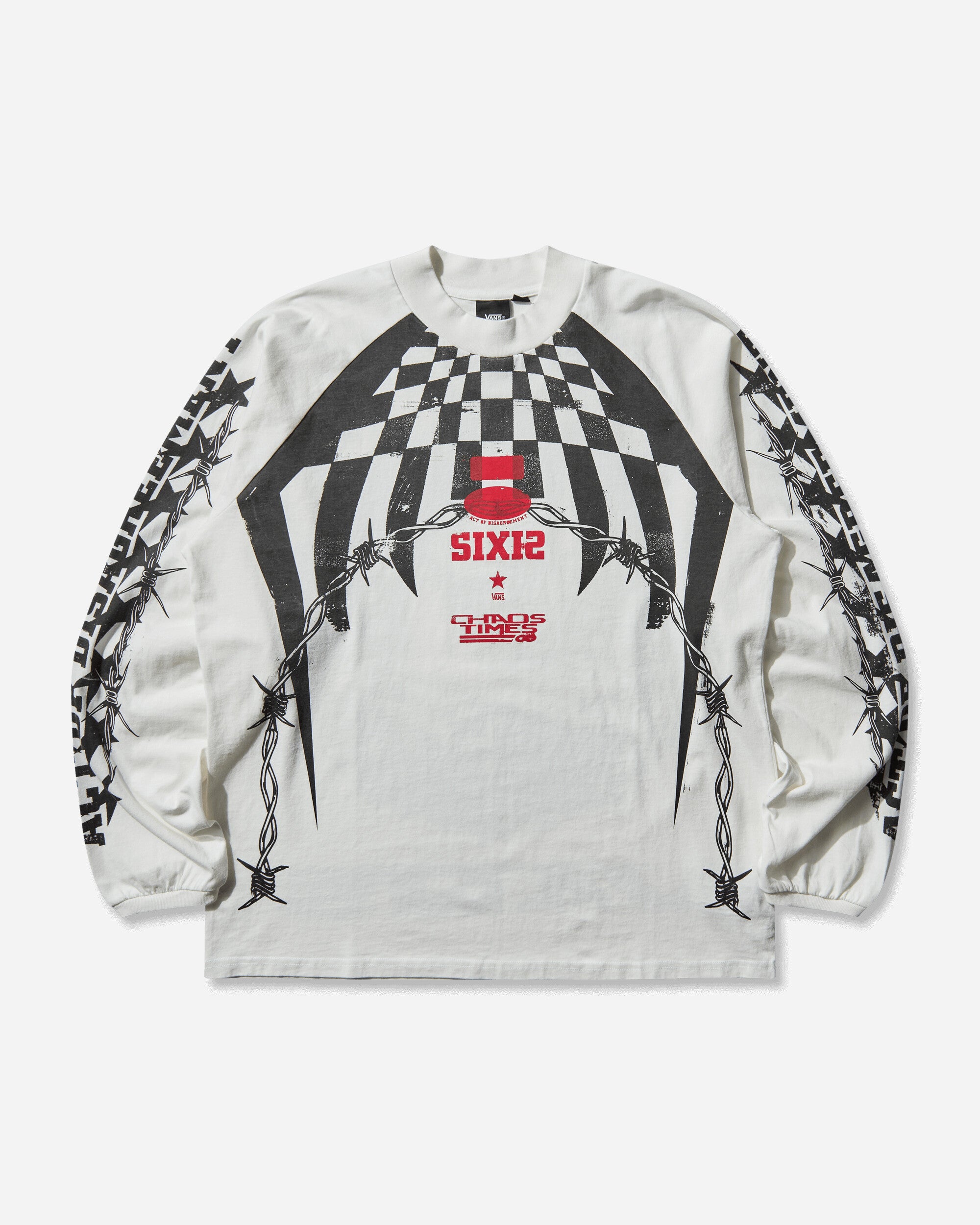 Vans Aod Hazard Ls Tee White T-Shirts Shortsleeve VN000RPWWHT1