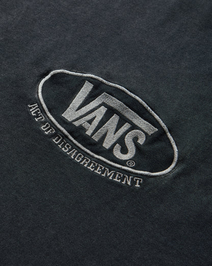 Vans Aod Oval Logo Tee Washed Black T-Shirts Shortsleeve VN000TR3EMQ1