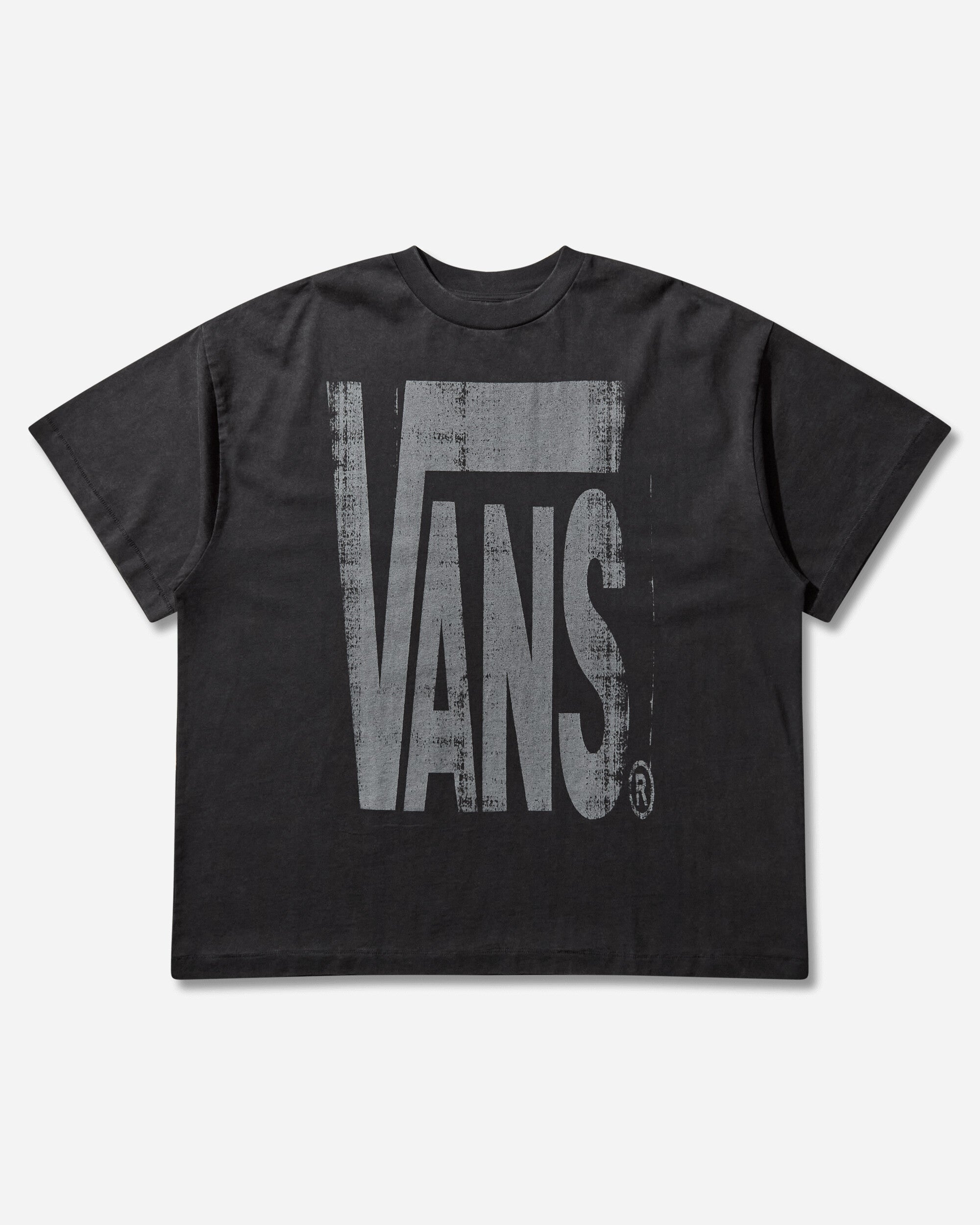 Vans Aodbrushed Logo Tee Washed Black T-Shirts Shortsleeve VN000TR2EMQ1