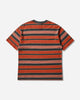 Vans Pique Stripe Ss Knit Racing Red Knitwears Sweaters VN000T6BIZQ1