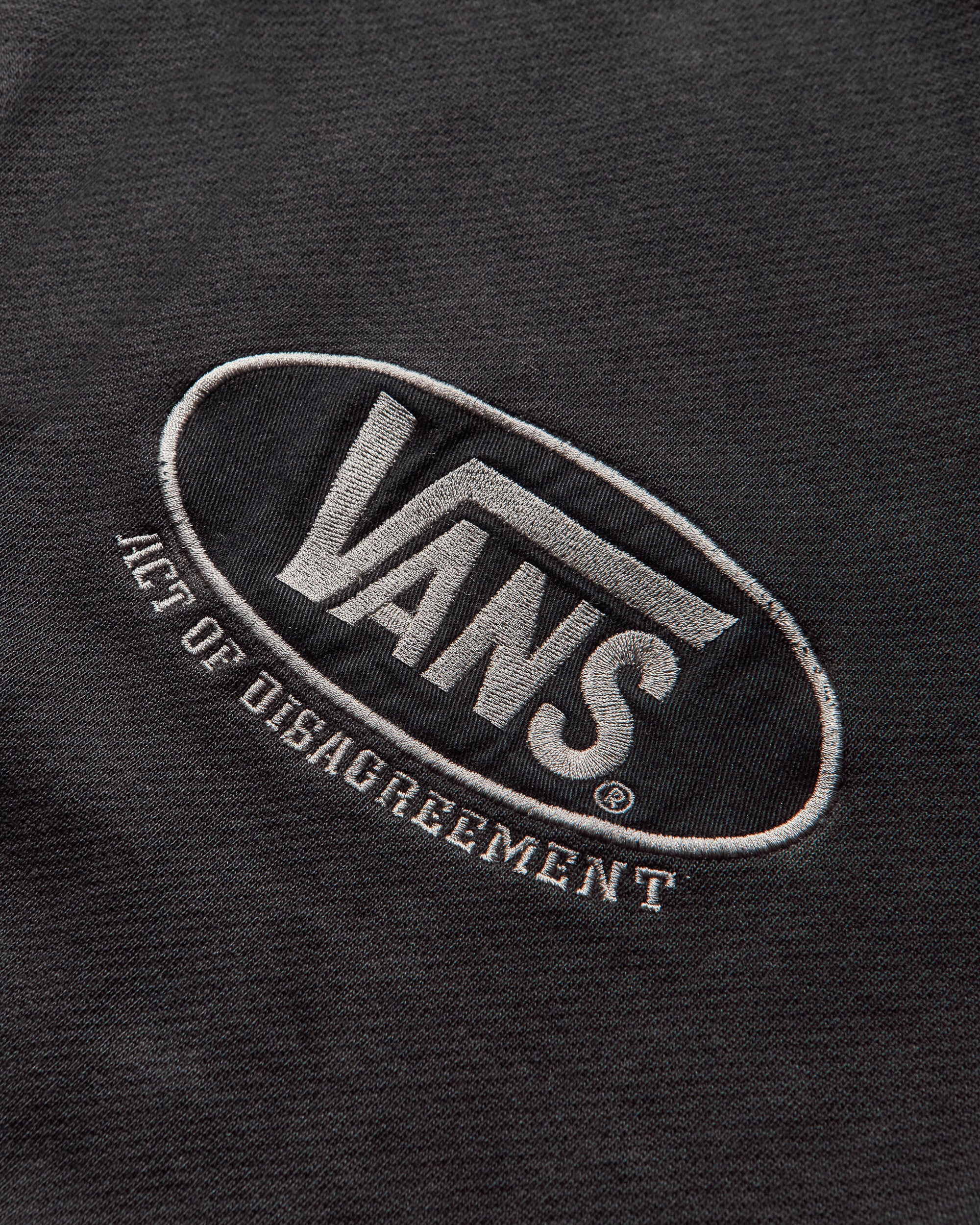 Vans Aod T Zipped Hoodie Washed Black Sweatshirts Zip-Ups VN000RSTEMQ1