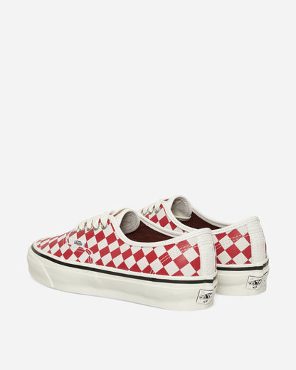 Vans Lx Authentic 44 Diamond Check Red/Marshmallow Sneakers Low VN000D9NCIS1