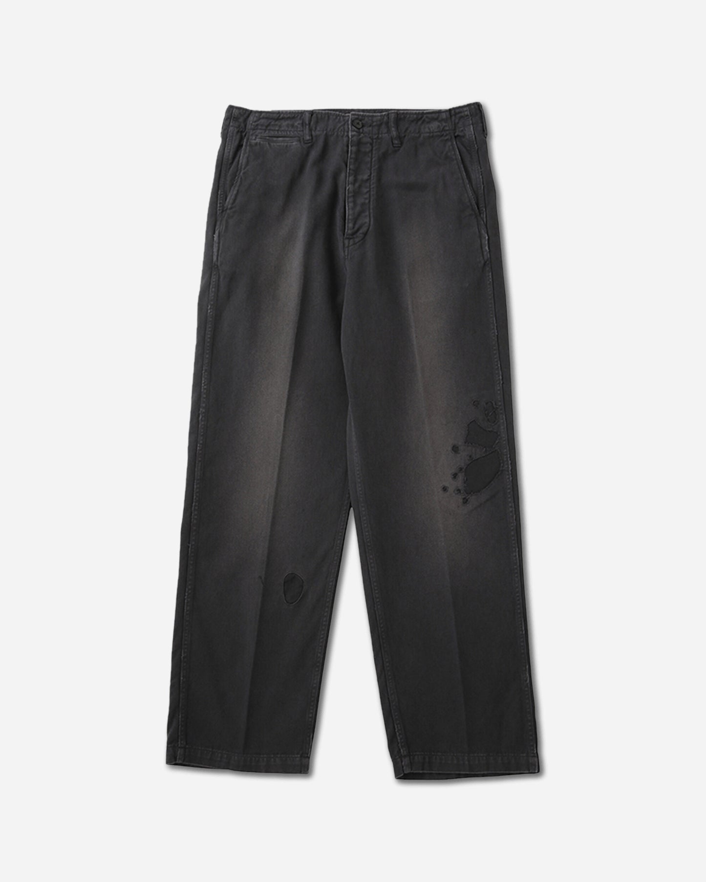 Visvim Motors Club Chino Pants Crash Black Pants Chinos 0125305008002 1