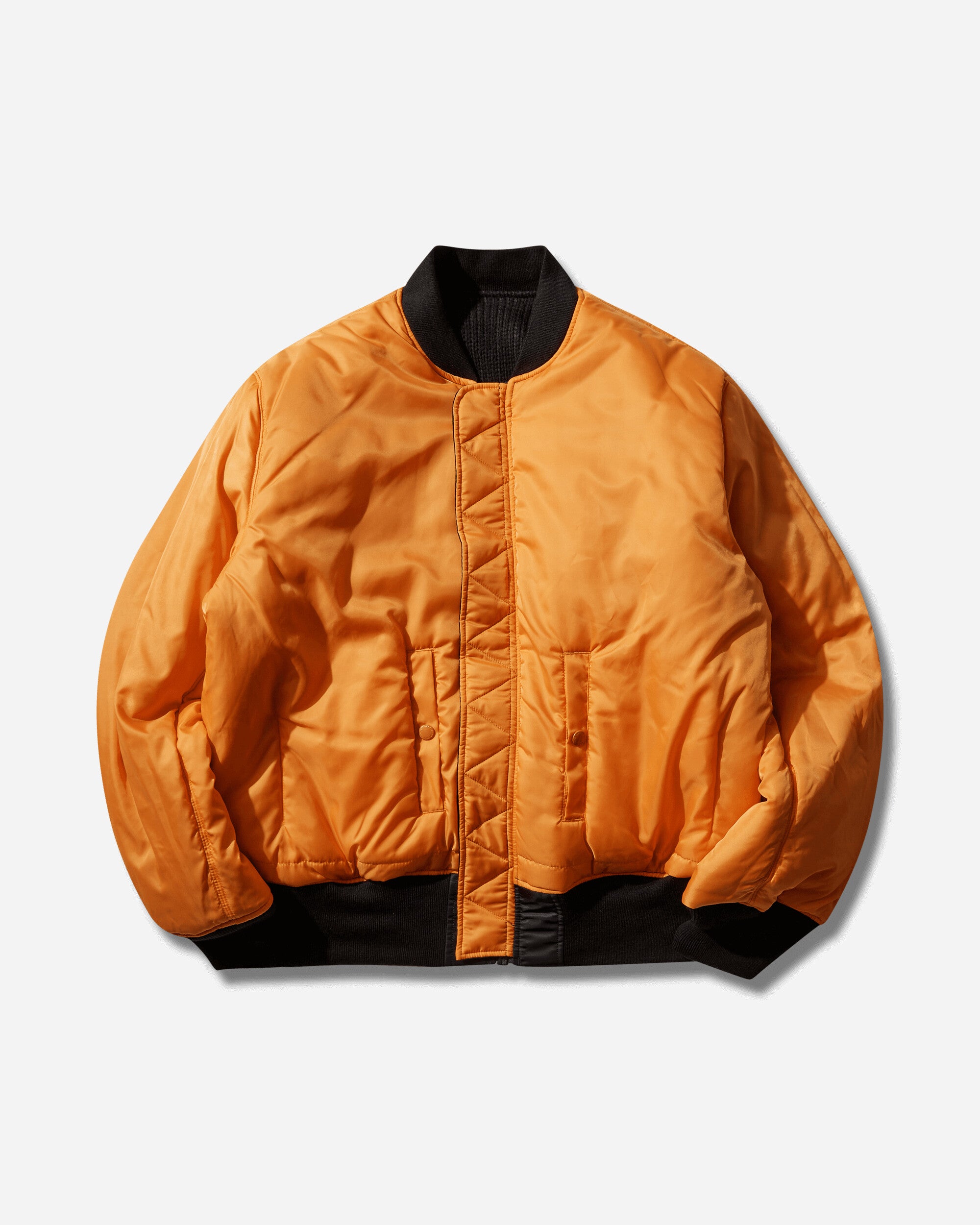 WTAPS Ma1 Core Spec Jacket  Nylon Twill Alpha Industries Black Coats and Jackets Bomber Jackets 252USALD-JKM01S BLACK