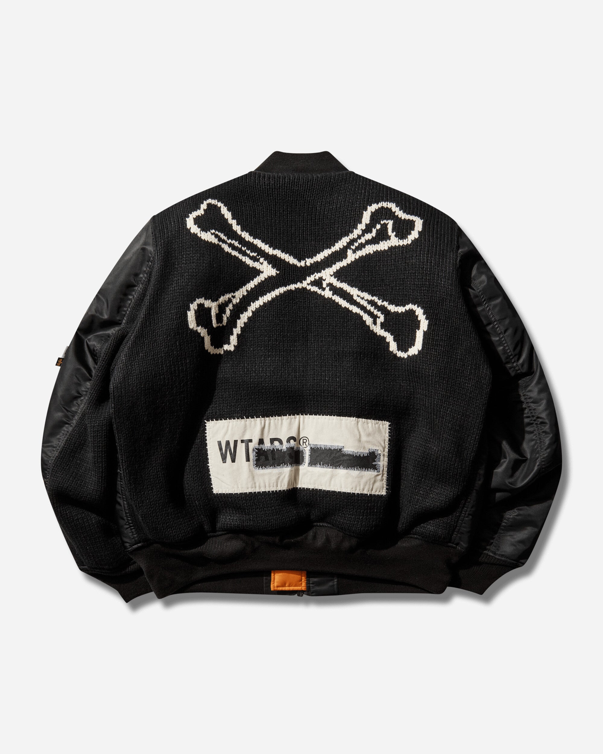 WTAPS Ma1 Core Spec Jacket  Nylon Twill Alpha Industries Black Coats and Jackets Bomber Jackets 252USALD-JKM01S BLACK