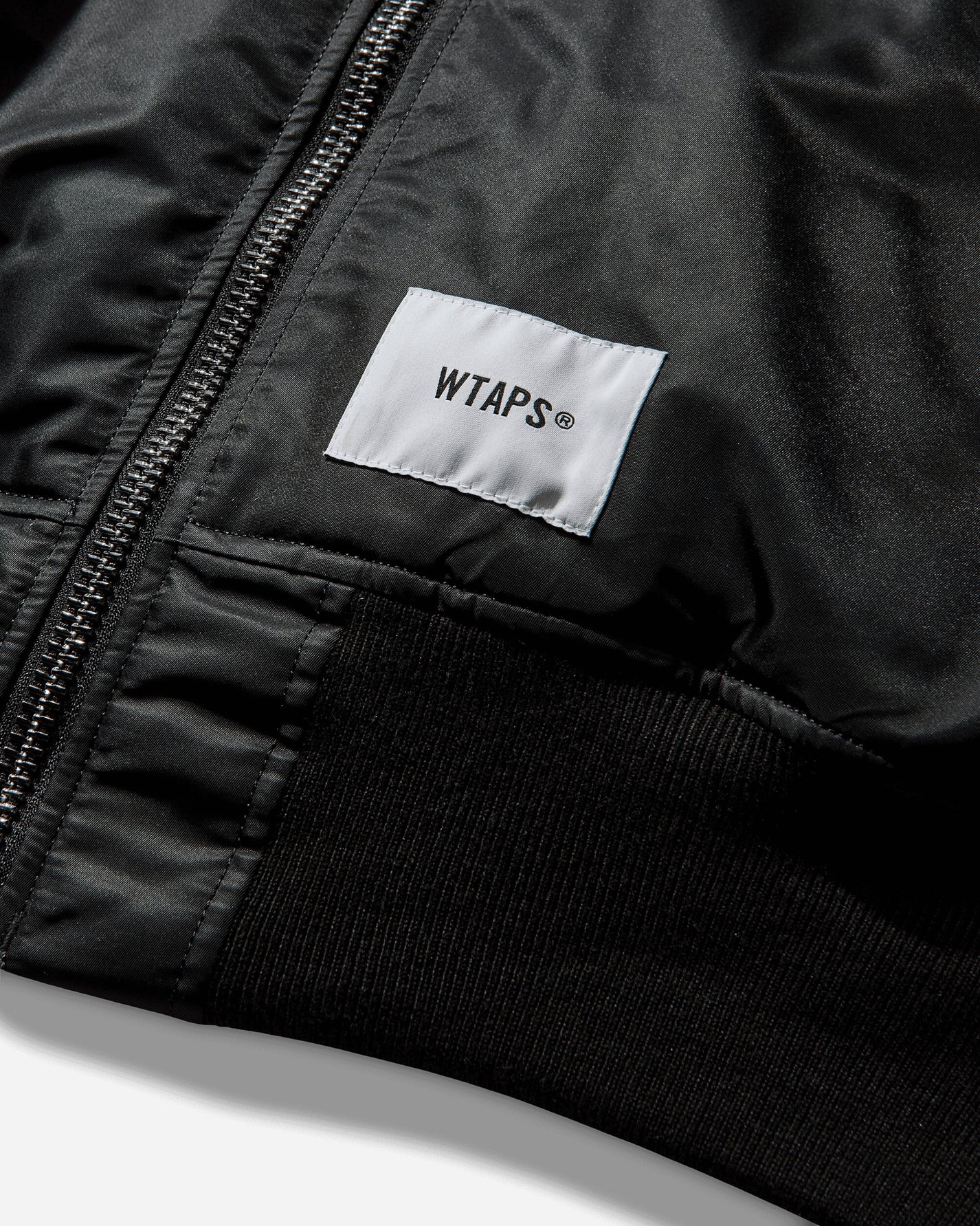 WTAPS Ma1 Core Spec Jacket  Nylon Twill Alpha Industries Black Coats and Jackets Bomber Jackets 252USALD-JKM01S BLACK