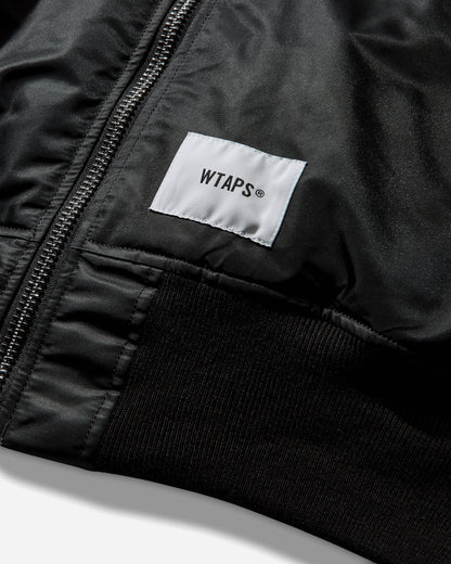 WTAPS Ma1 Core Spec Jacket  Nylon Twill Alpha Industries Black Coats and Jackets Bomber Jackets 252USALD-JKM01S BLACK