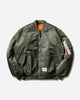 WTAPS Ma1 Core Spec Jacket  Nylon Twill Alpha Industries Olive Drab Coats and Jackets Bomber Jackets 252USALD-JKM01S OLIVE
