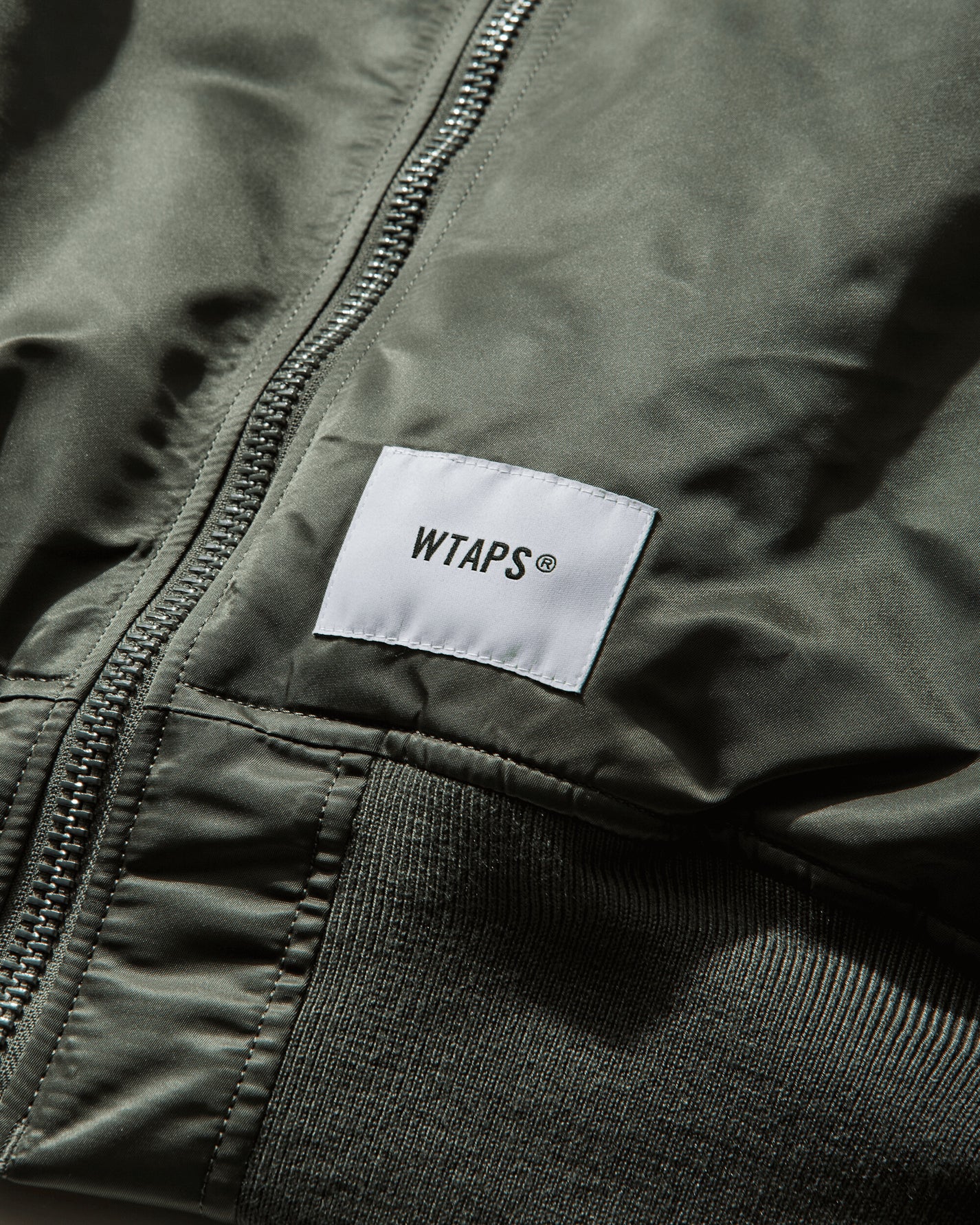 WTAPS Ma1 Core Spec Jacket  Nylon Twill Alpha Industries Olive Drab Coats and Jackets Bomber Jackets 252USALD-JKM01S OLIVE