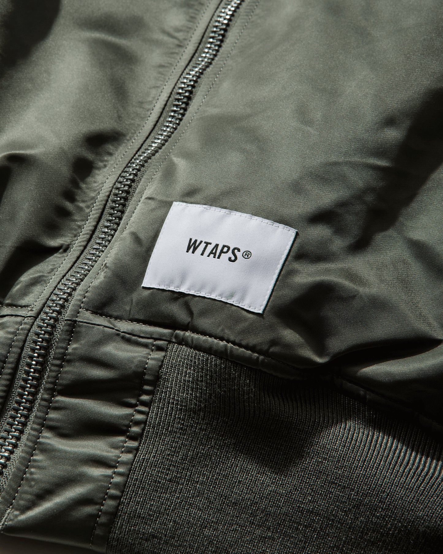 WTAPS Ma1 Core Spec Jacket  Nylon Twill Alpha Industries Olive Drab Coats and Jackets Bomber Jackets 252USALD-JKM01S OLIVE
