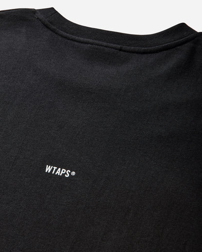 WTAPS 252Mv/Ls/Cotton Black T-Shirts Longsleeve 252ATDT-LTM01S BLACK