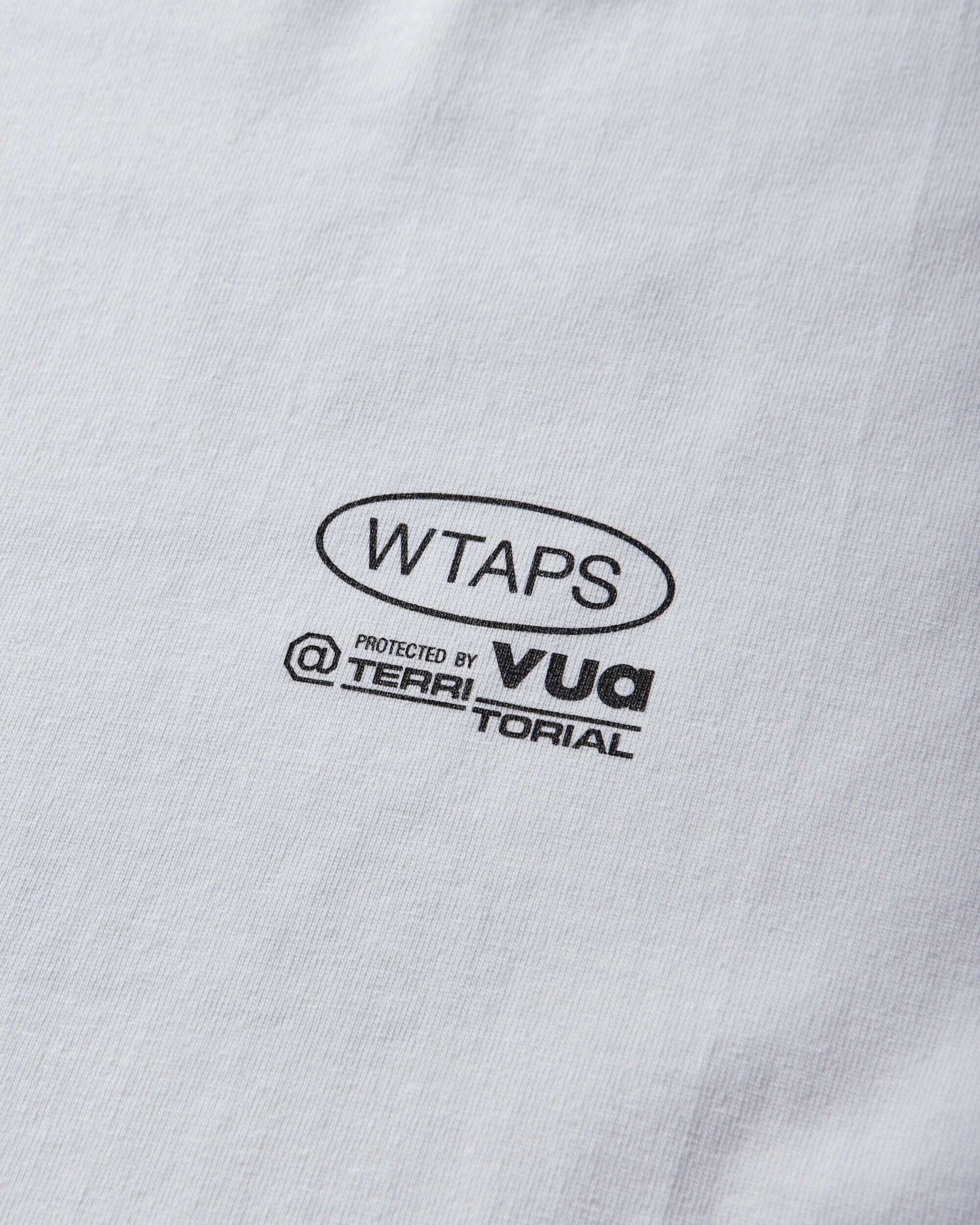 WTAPS Protected By/Ls/Cotton White T-Shirts Longsleeve 252ATDT-LTM02S WHITE