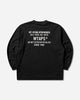 WTAPS Spec/Ls/Cotton Black T-Shirts Longsleeve 252ATDT-LTM04S BLACK
