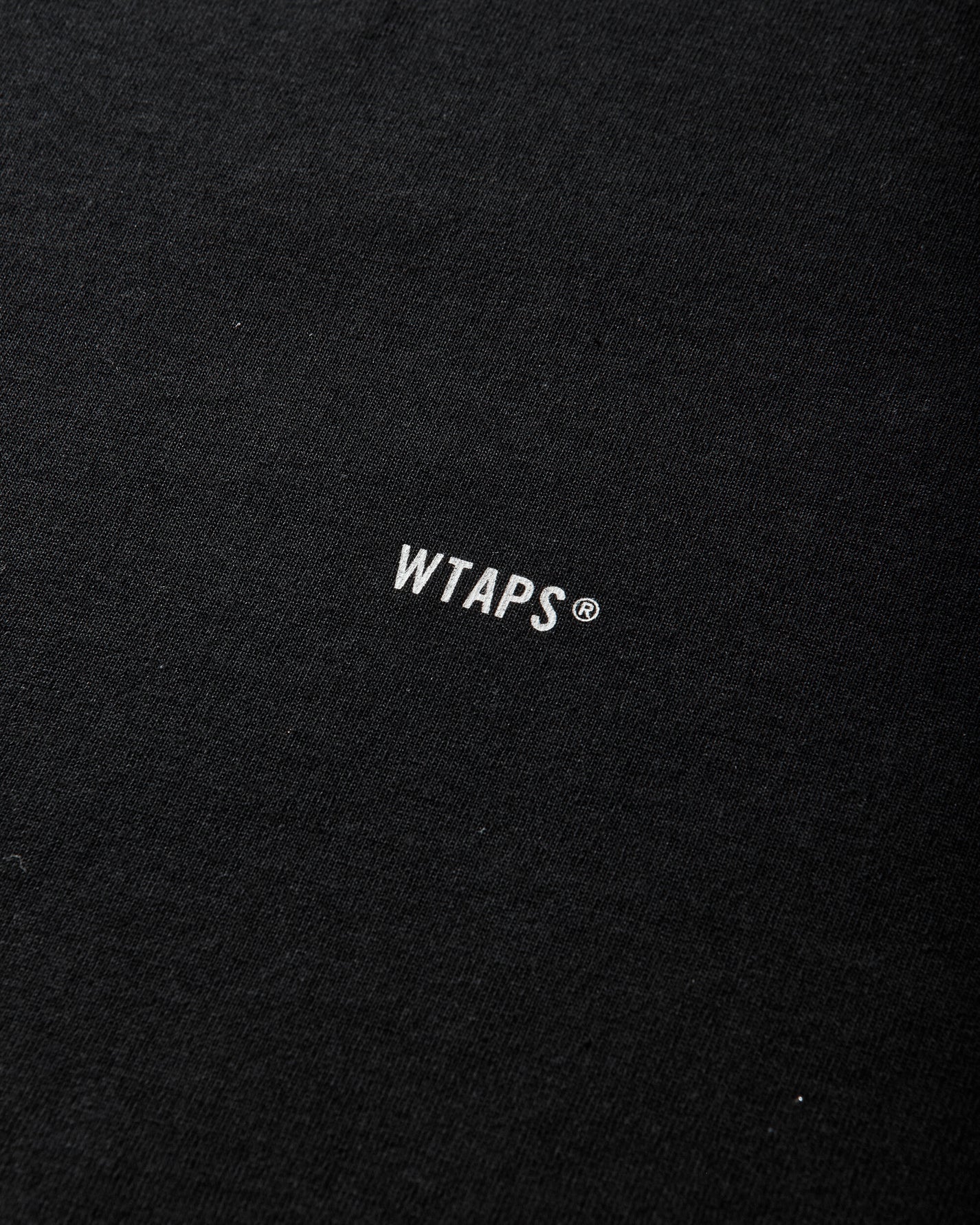 WTAPS Spec/Ls/Cotton Black T-Shirts Longsleeve 252ATDT-LTM04S BLACK
