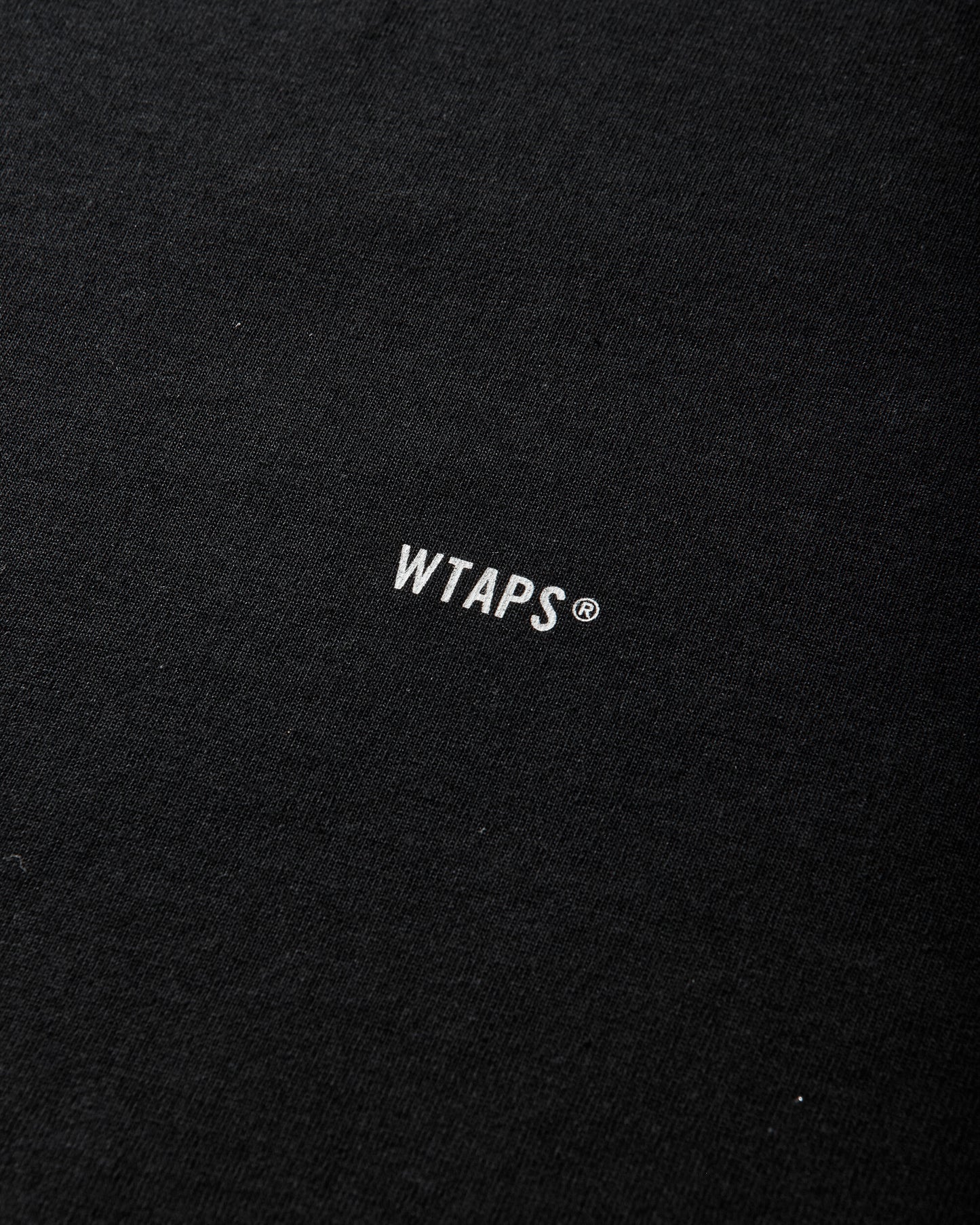 WTAPS Spec/Ls/Cotton Black T-Shirts Longsleeve 252ATDT-LTM04S BLACK