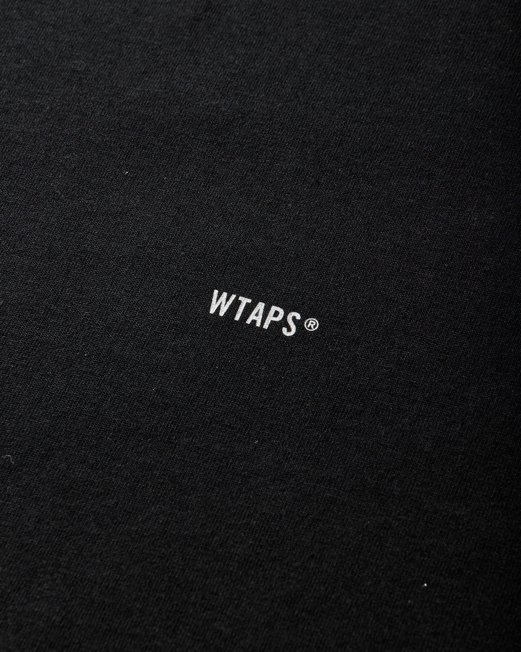 WTAPS Spec/Ls/Cotton Black T-Shirts Longsleeve 252ATDT-LTM04S BLACK
