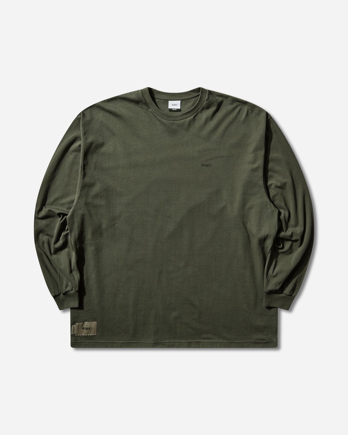 WTAPS Spec/Ls/Cotton Olive Drab T-Shirts Longsleeve 252ATDT-LTM04S OLIVEDRAB