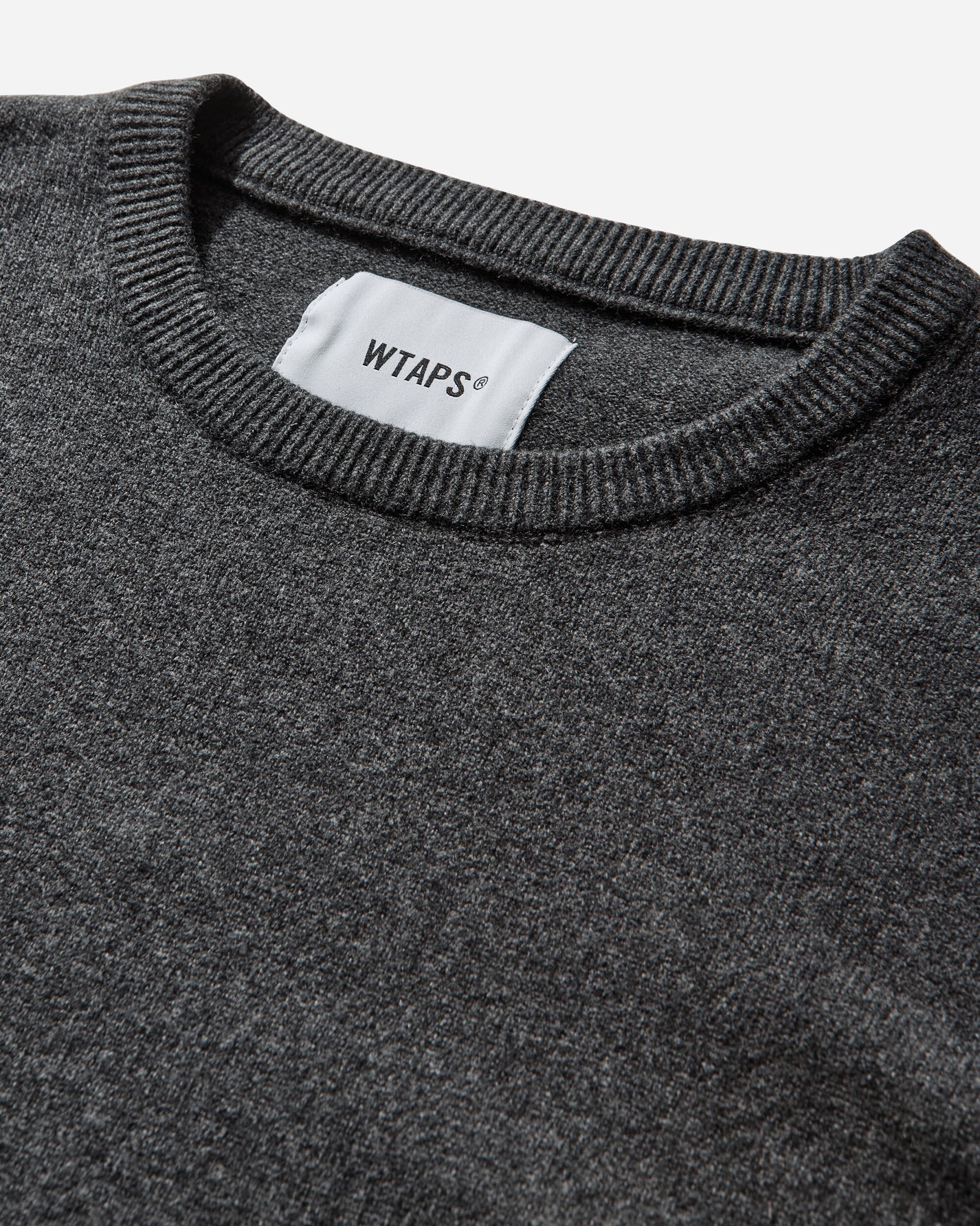 WTAPS Crew Neck  Sweater  Nyco Black Knitwears Sweaters 252FZDT-KNM01 BLACK