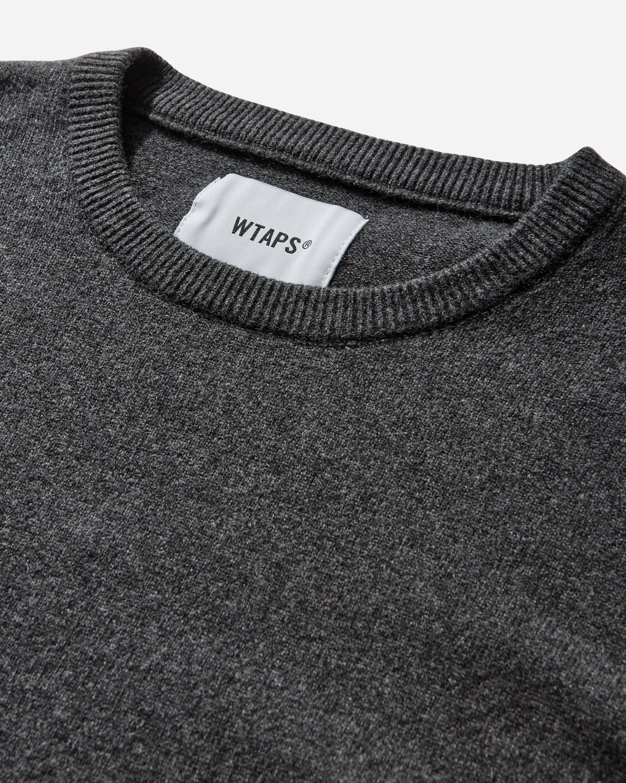 WTAPS Crew Neck  Sweater  Nyco Black Knitwears Sweaters 252FZDT-KNM01 BLACK