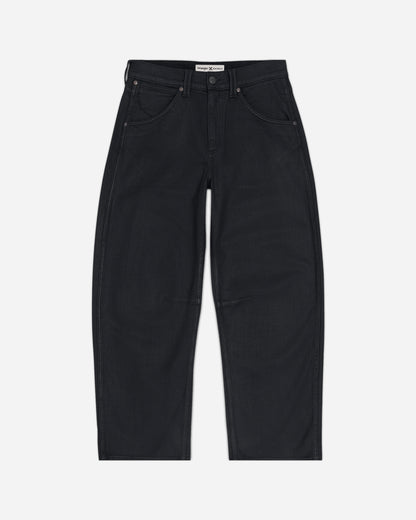 Wrangler Barrel Jeans Black Coated Pants Denim 112384253 BLACKCOATED