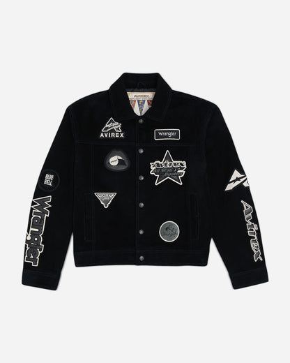 Wrangler Trucker Jacket Black Coats and Jackets Leather Jackets 112391331 BLACK