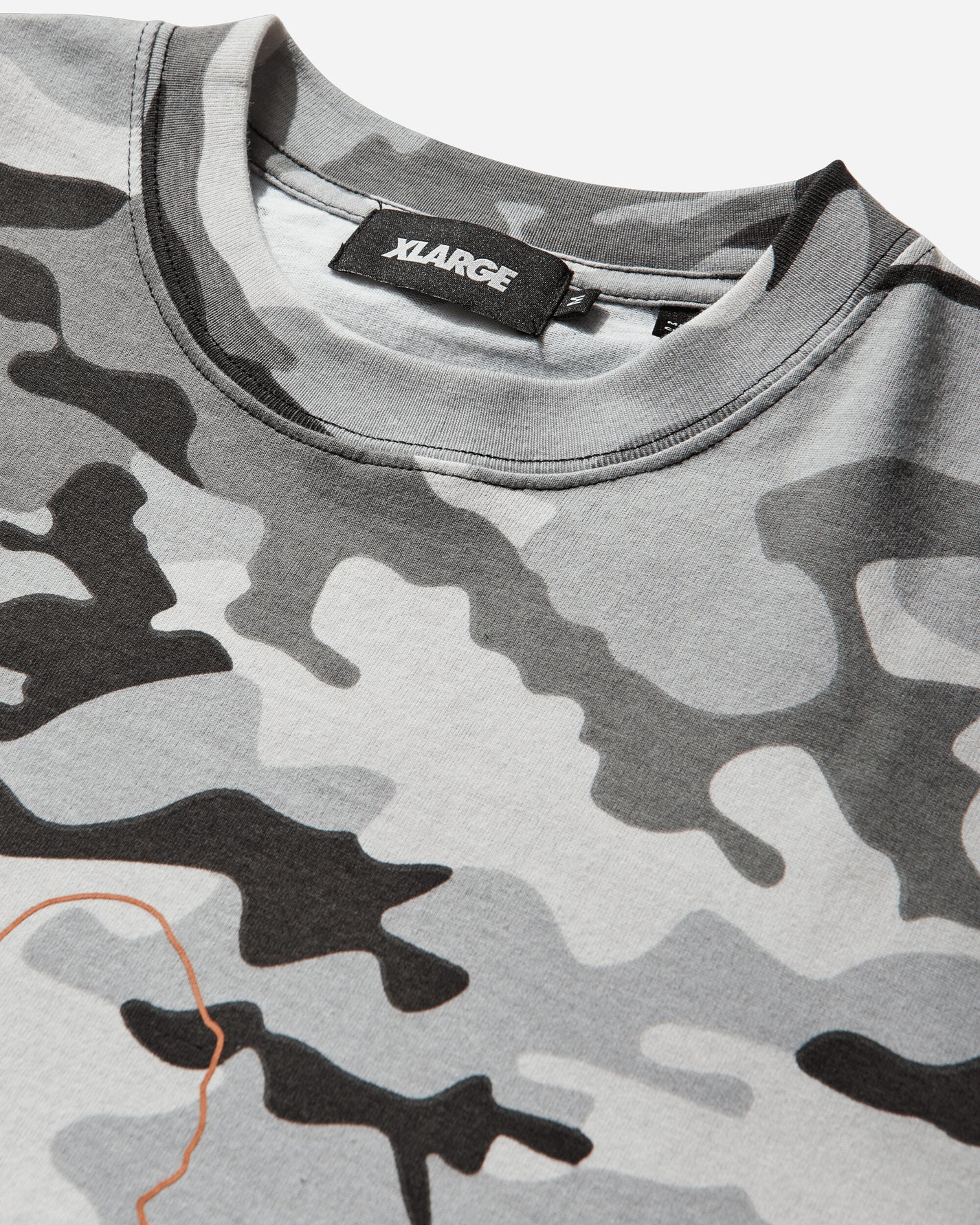 XLARGE CAMO URBAN LOGO S/S TEE GREY T-Shirts Shortsleeve 201261011011 11