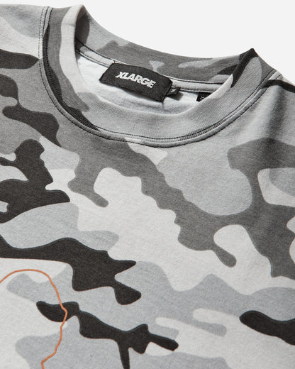 XLARGE CAMO URBAN LOGO S/S TEE GREY T-Shirts Shortsleeve 201261011011 11