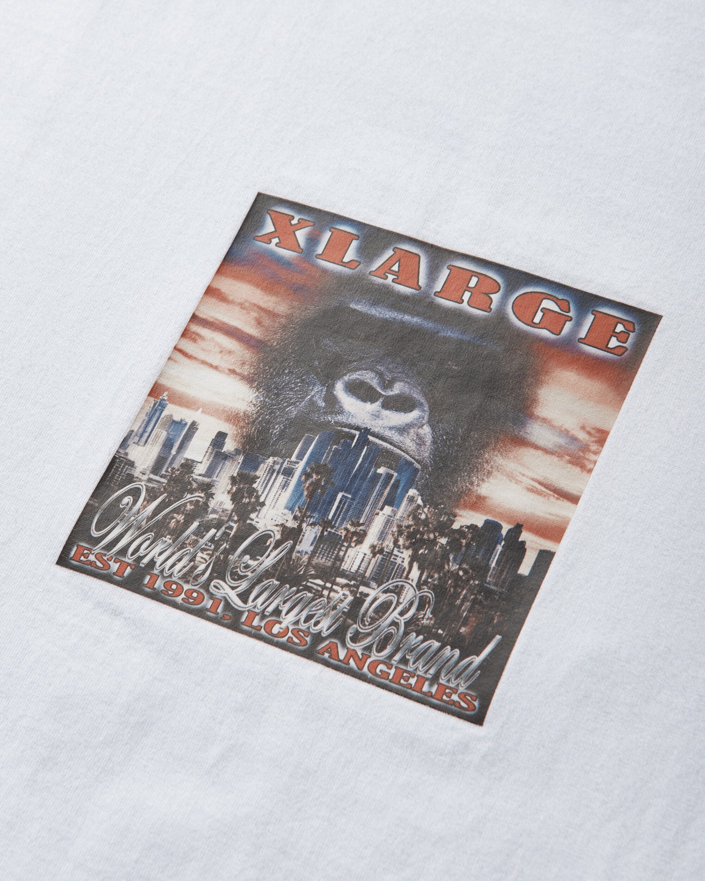 XLARGE GORILLA CDS COVER S/S TEE WHITE T-Shirts Shortsleeve 201261011010 0