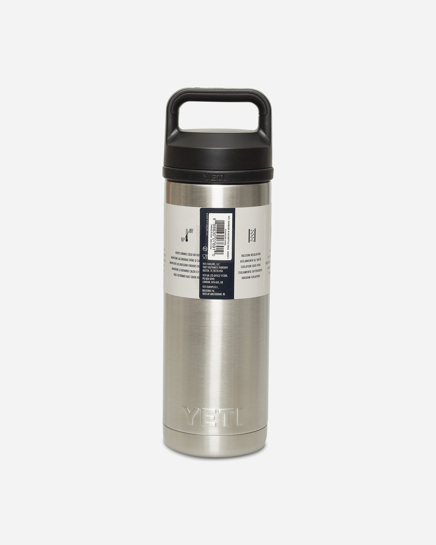 YETI Rambler 18 Oz Bottle Stainless Steel Equipment Bottles and Bowls 70000000475 SS